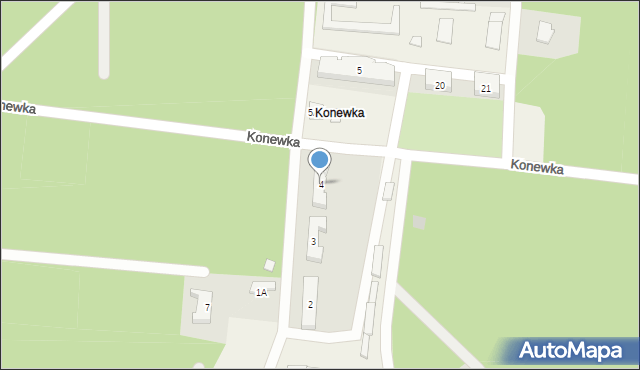 Konewka, Konewka, 4, mapa Konewka