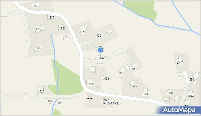 Koniaków, Koniaków, 1004, mapa Koniaków