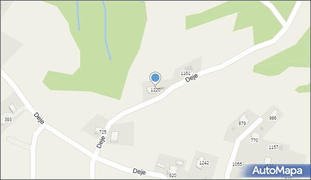 Koniaków, Koniaków, 1120, mapa Koniaków