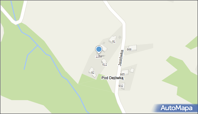 Koniaków, Koniaków, 1159, mapa Koniaków