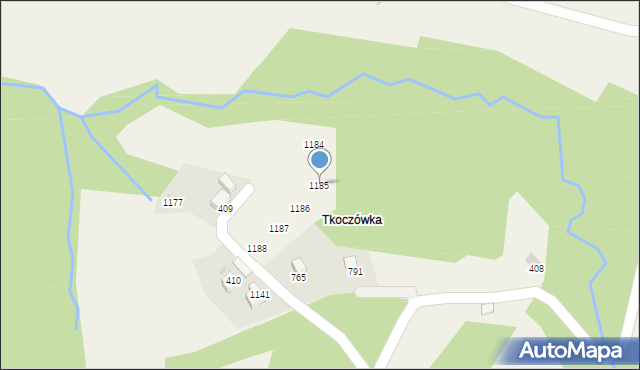 Koniaków, Koniaków, 1185, mapa Koniaków