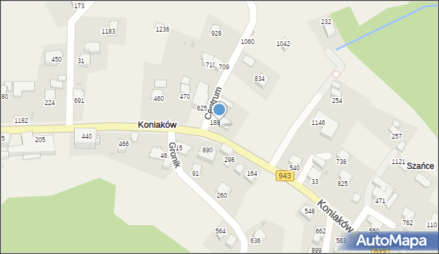 Koniaków, Koniaków, 32, mapa Koniaków