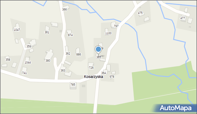 Koniaków, Koniaków, 365, mapa Koniaków