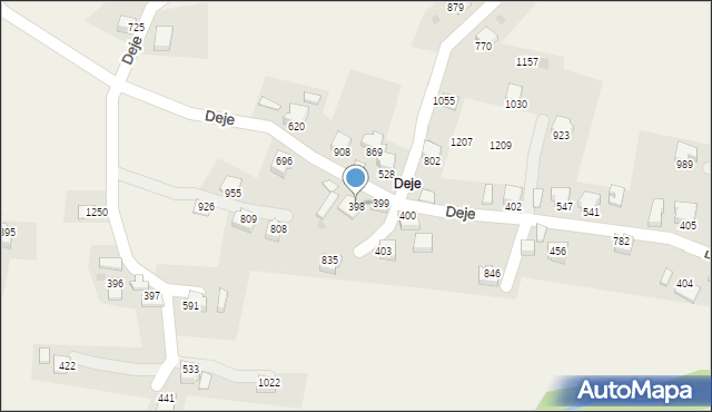 Koniaków, Koniaków, 398, mapa Koniaków