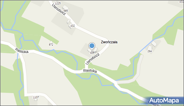 Koniaków, Koniaków, 426, mapa Koniaków