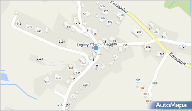 Koniaków, Koniaków, 44, mapa Koniaków