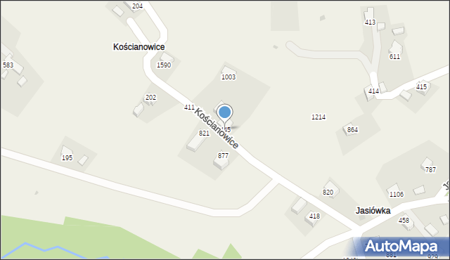 Koniaków, Koniaków, 445, mapa Koniaków