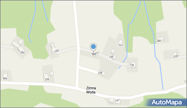 Koniaków, Koniaków, 588, mapa Koniaków