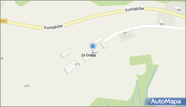 Koniaków, Koniaków, 604, mapa Koniaków