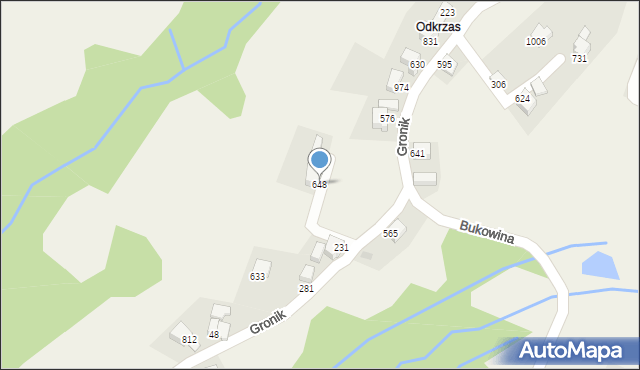 Koniaków, Koniaków, 648, mapa Koniaków