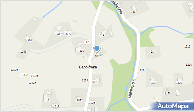 Koniaków, Koniaków, 689, mapa Koniaków
