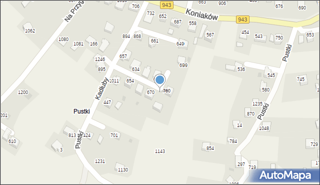 Koniaków, Koniaków, 776, mapa Koniaków