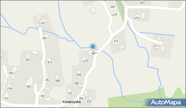 Koniaków, Koniaków, 797, mapa Koniaków