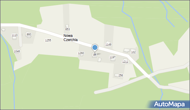 Koniaków, Koniaków, 95, mapa Koniaków