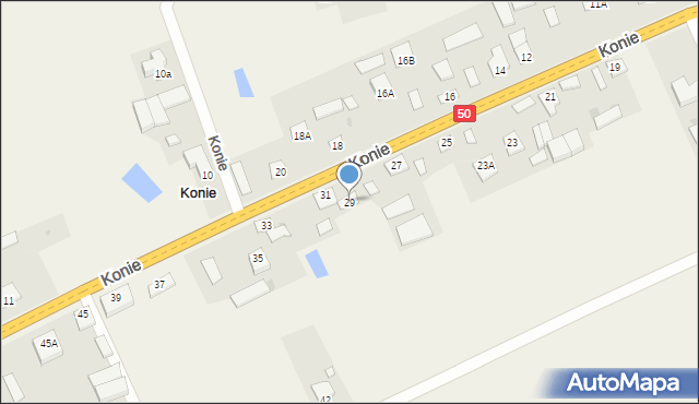 Konie, Konie, 29, mapa Konie