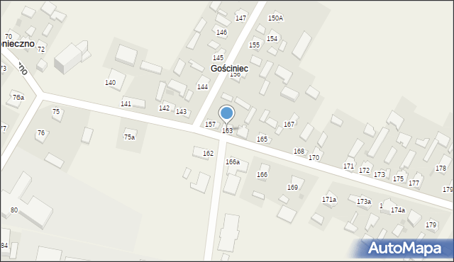 Konieczno, Konieczno, 163, mapa Konieczno