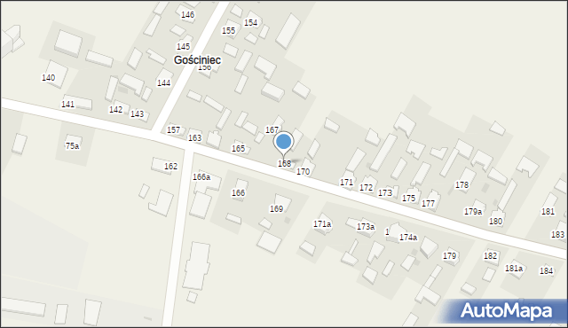 Konieczno, Konieczno, 168, mapa Konieczno