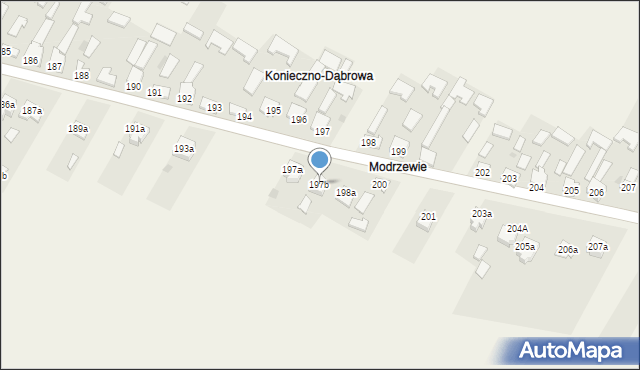 Konieczno, Konieczno, 197b, mapa Konieczno