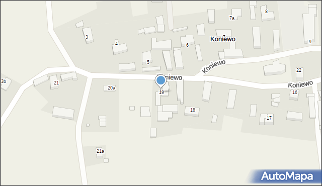 Koniewo, Koniewo, 19, mapa Koniewo