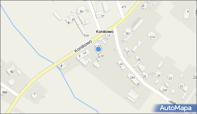 Konikowo, Konikowo, 11, mapa Konikowo
