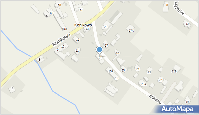 Konikowo, Konikowo, 14, mapa Konikowo