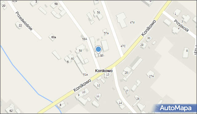 Konikowo, Konikowo, 57b, mapa Konikowo