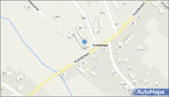 Konikowo, Konikowo, 61a, mapa Konikowo