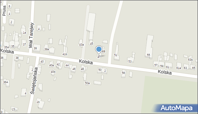 Konin, Kolska, 47, mapa Konina