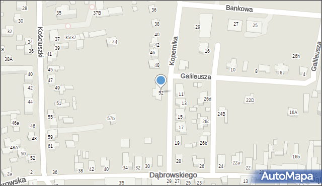 Konin, Kopernika Mikołaja, 52, mapa Konina