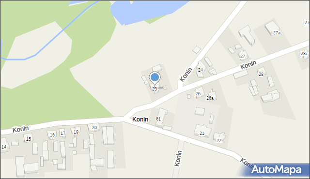 Konin, Konin, 23, mapa Konina