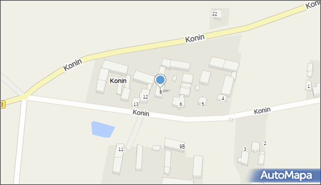 Konin, Konin, 8, mapa Konina