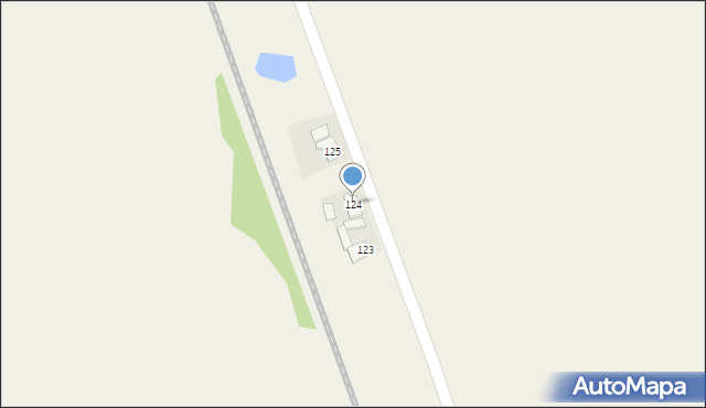Konin Żagański, Konin Żagański, 124, mapa Konin Żagański