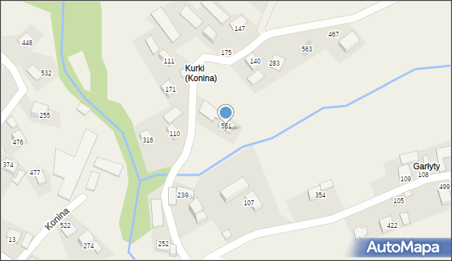 Konina, Konina, 110, mapa Konina