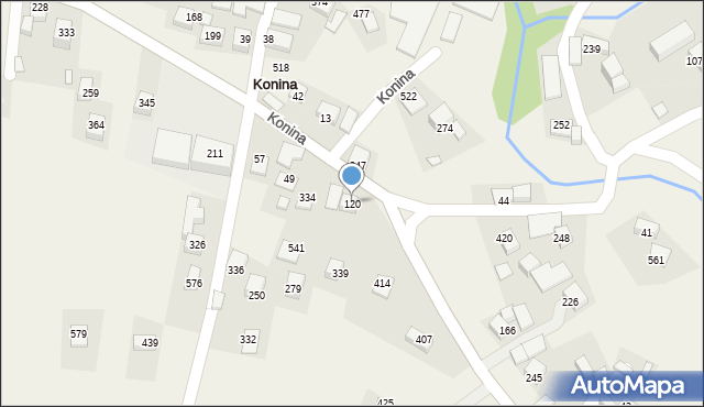 Konina, Konina, 120, mapa Konina