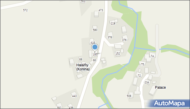 Konina, Konina, 143, mapa Konina