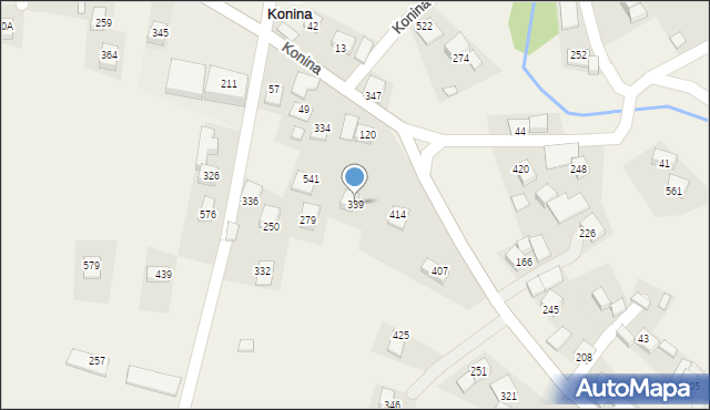 Konina, Konina, 339, mapa Konina