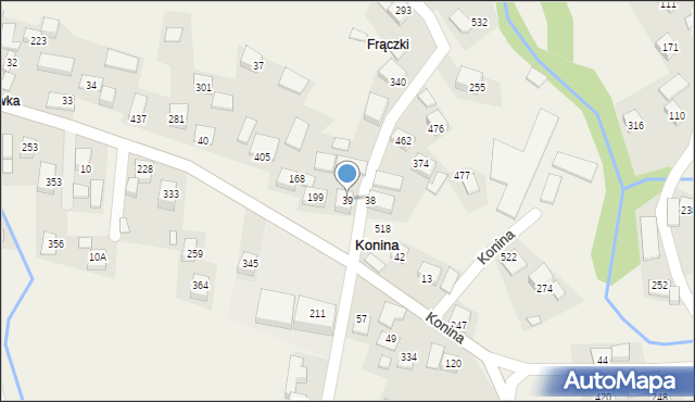 Konina, Konina, 39, mapa Konina