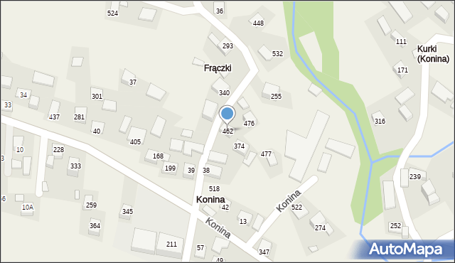 Konina, Konina, 462, mapa Konina