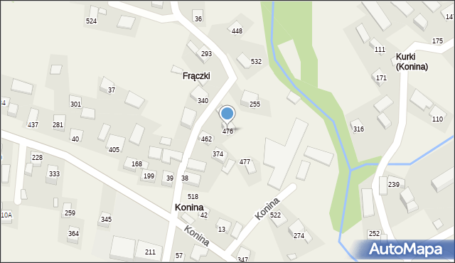 Konina, Konina, 476, mapa Konina