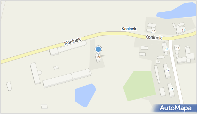 Koninek, Koninek, 19, mapa Koninek