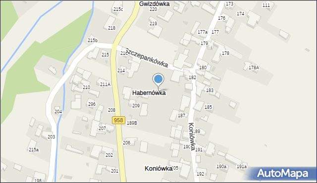 Koniówka, Koniówka, 186, mapa Koniówka