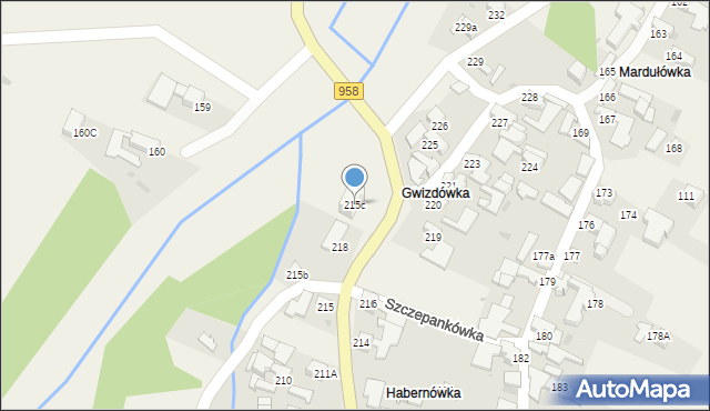 Koniówka, Koniówka, 215c, mapa Koniówka