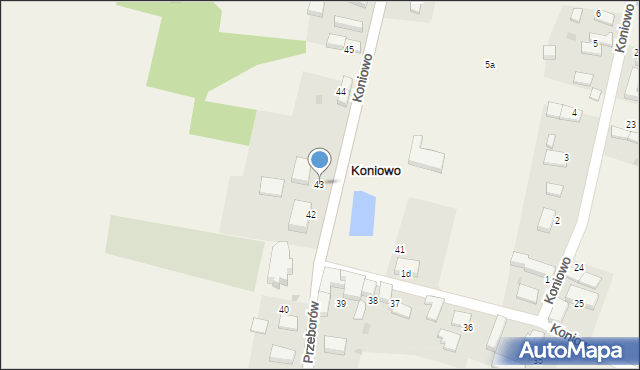 Koniowo, Koniowo, 43, mapa Koniowo