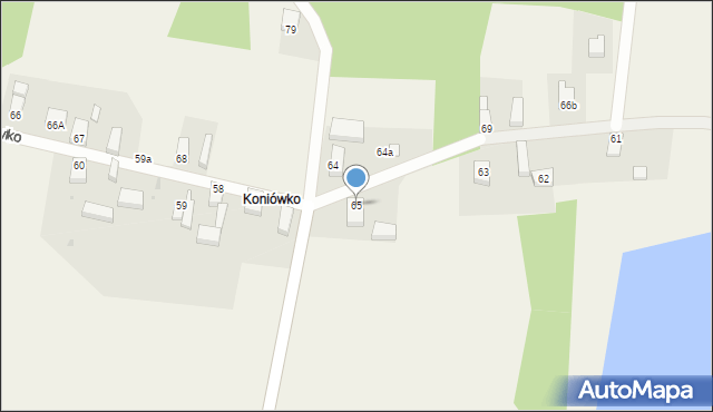 Koniowo, Koniowo, 65, mapa Koniowo