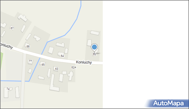 Koniuchy, Koniuchy, 61, mapa Koniuchy