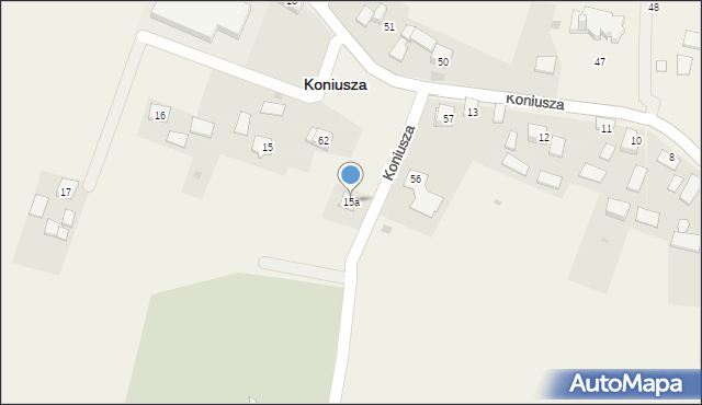 Koniusza, Koniusza, 15a, mapa Koniusza