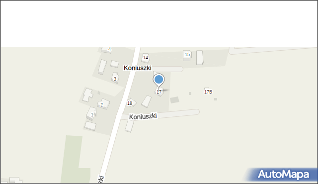 Koniuszki, Koniuszki, 17, mapa Koniuszki