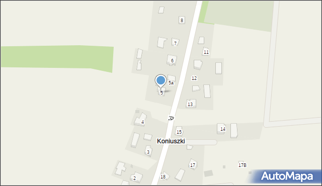 Koniuszki, Koniuszki, 5, mapa Koniuszki