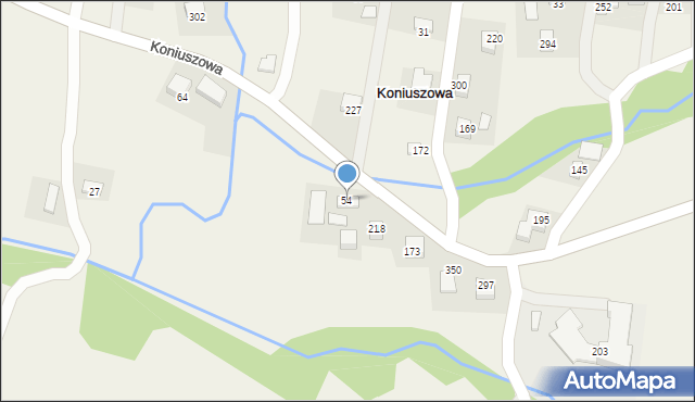 Koniuszowa, Koniuszowa, 54, mapa Koniuszowa