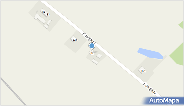Konojady, Konojady, 82, mapa Konojady